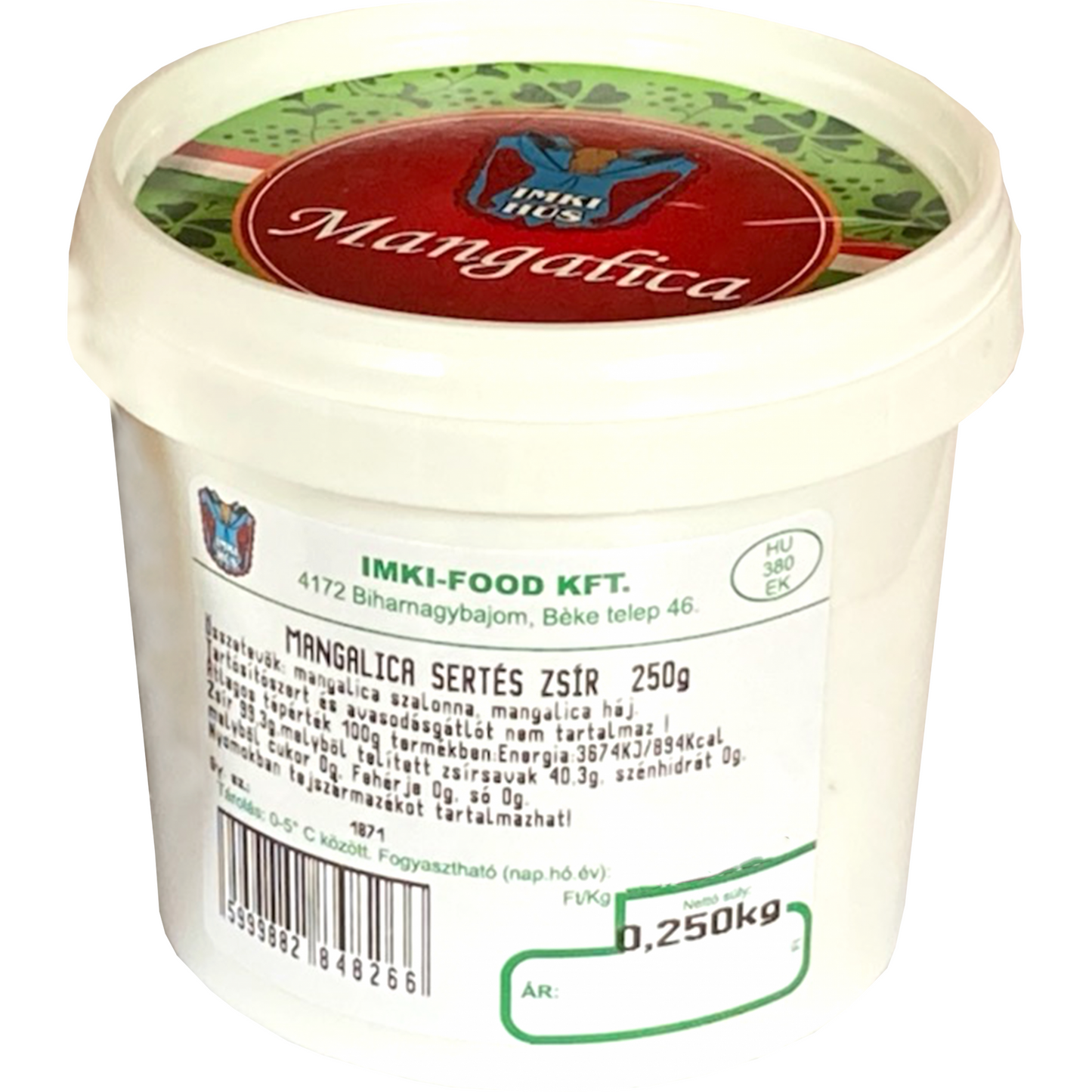 Mangalica sertés zsír 250 g