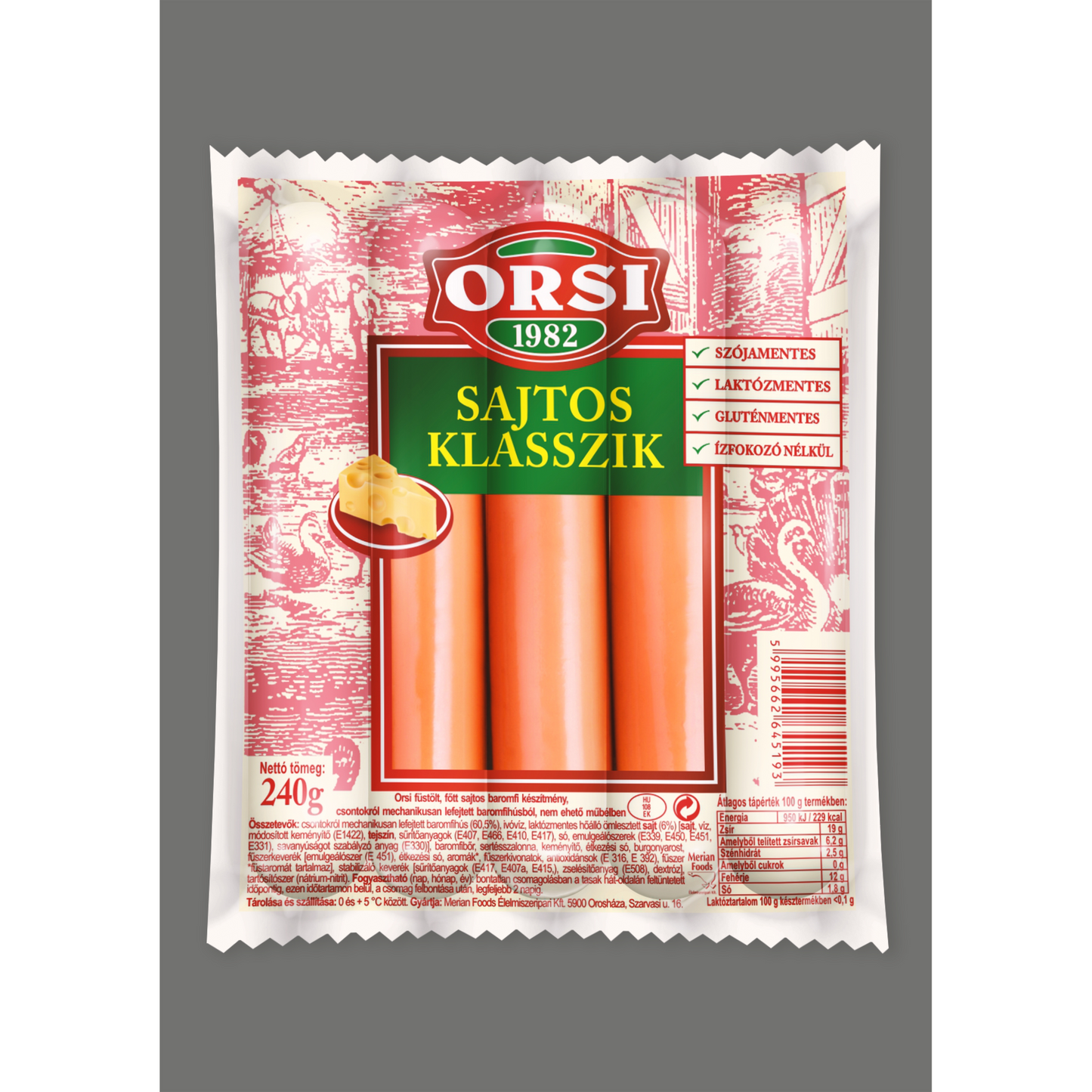 Orsi sajtos klasszik 240 g