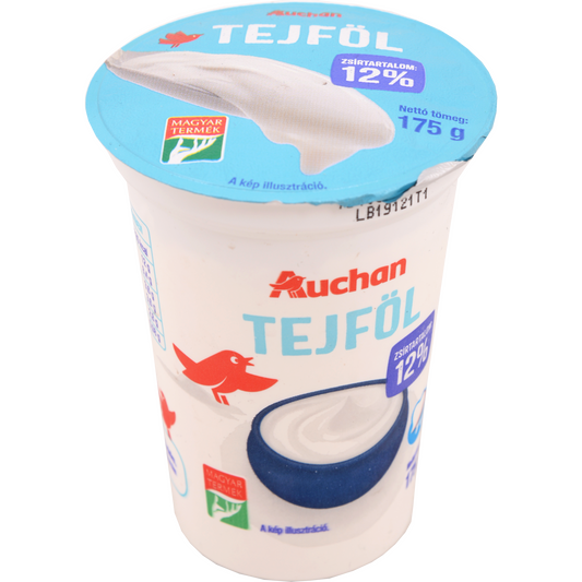 Auchan Kedvenc tejföl 12% 175 g