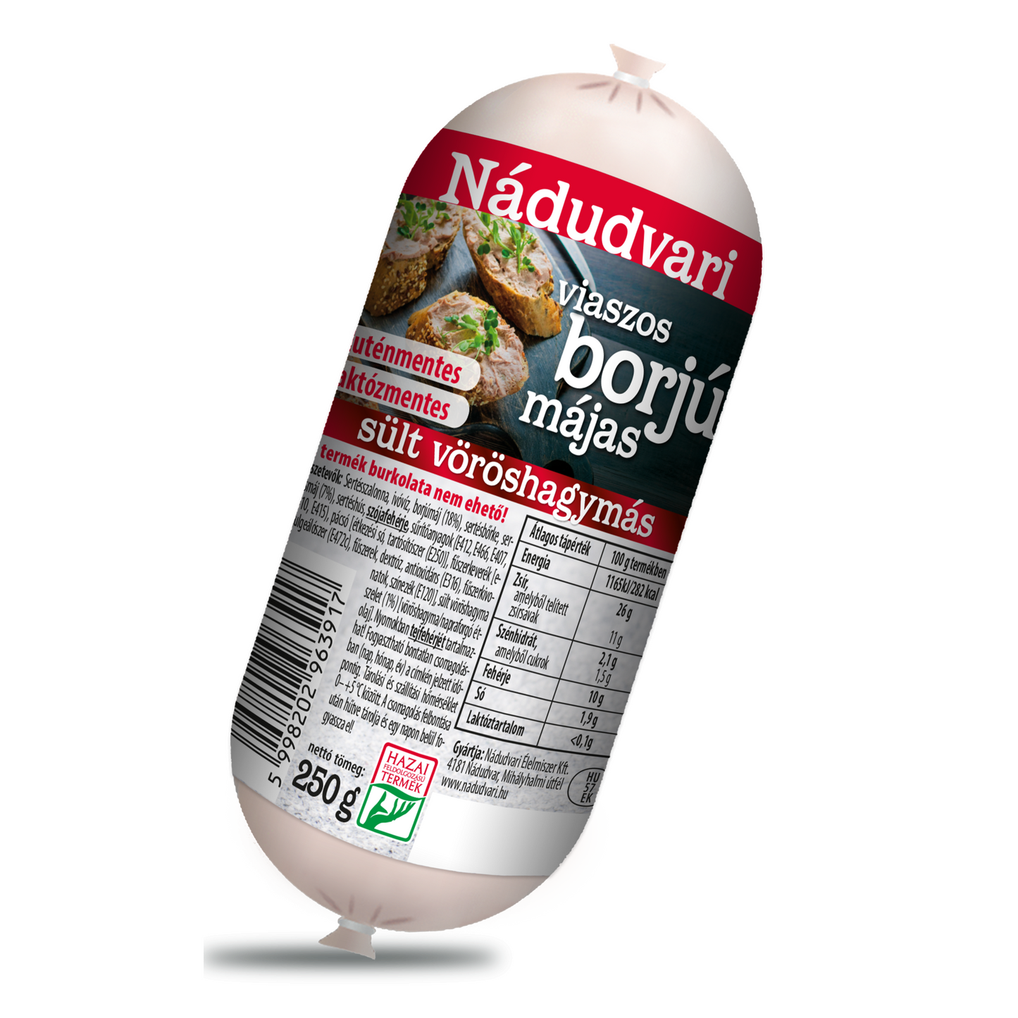 Nádudvari sült vöröshagymás viaszos borjú májas 250 g