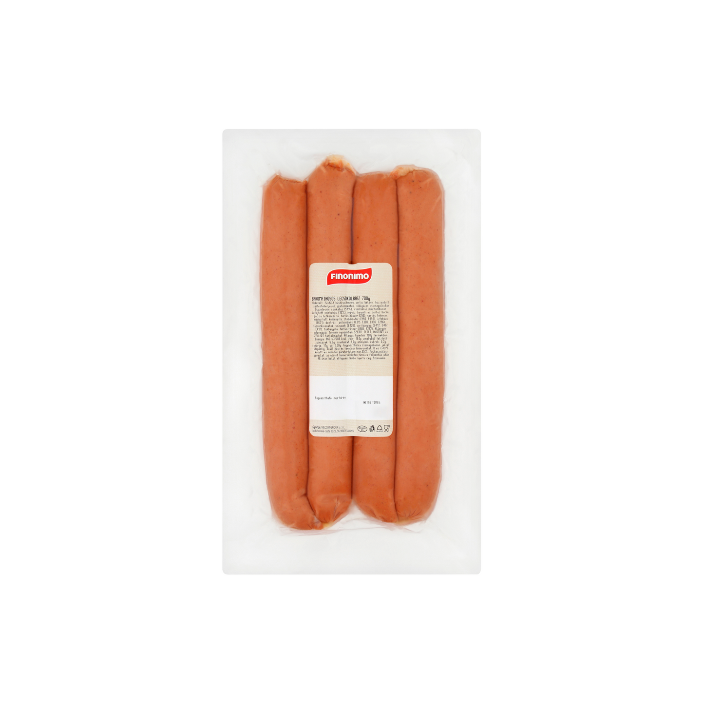Finonimo baromfi lecsókolbász 700 g