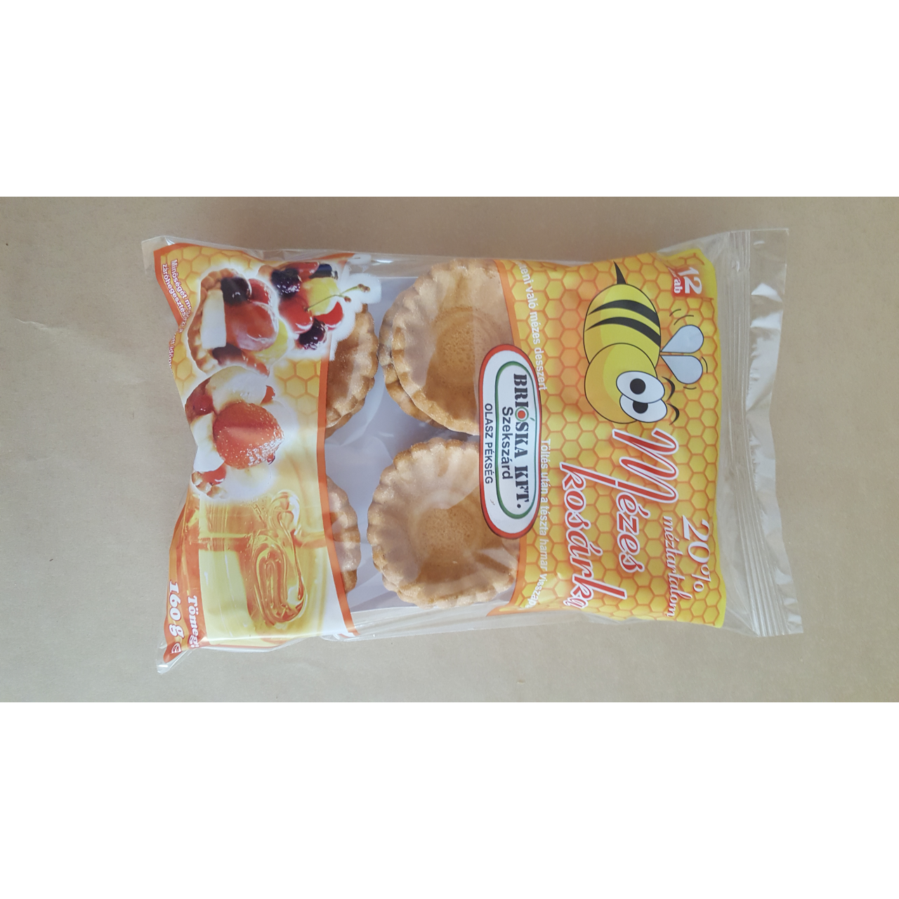 Brióska mézes kosárka 12 db 160 g