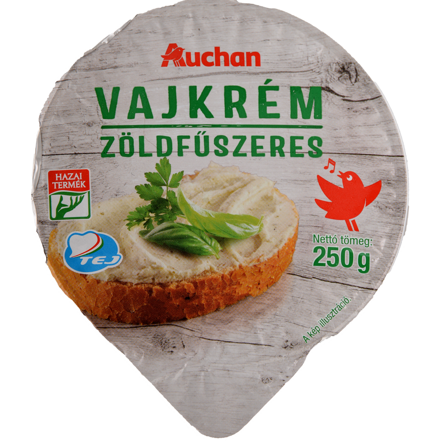 Auchan Kedvenc zöldfűszeres vajkrém 250 g