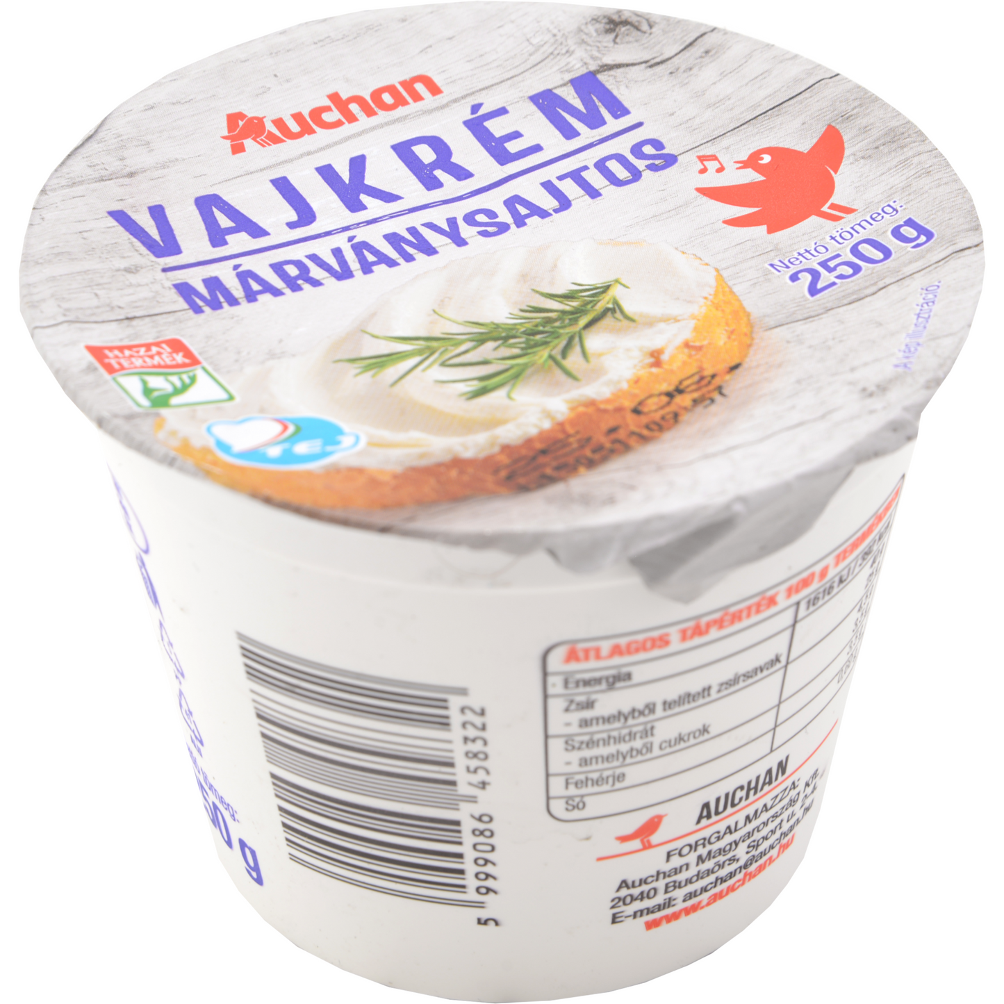 Auchan Kedvenc Márványsajtos vajkrém 250 g