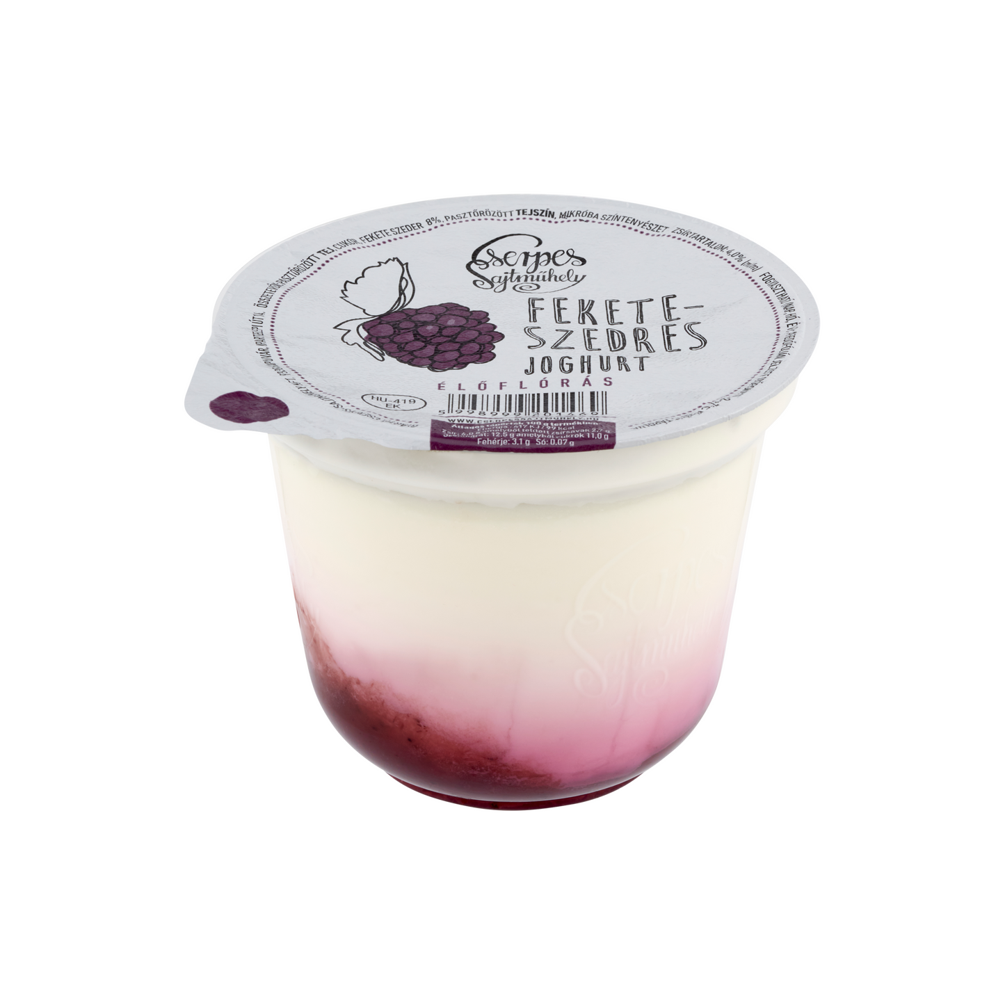 Cserpes Sajtműhely feketeszedres joghurt 250 g
