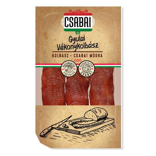 Csabai szeletelt gyulai vékonykolbász 75 g