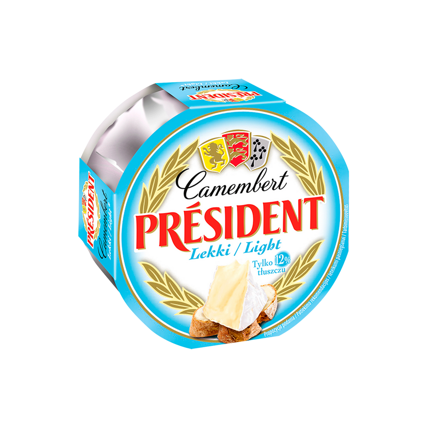 Président Camembert Light félzsíros, lágy sajt 120 g