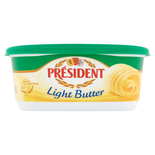Président Light, enyhén sózott félzsíros vaj A- és E- vitaminokkal dúsítva 250 g