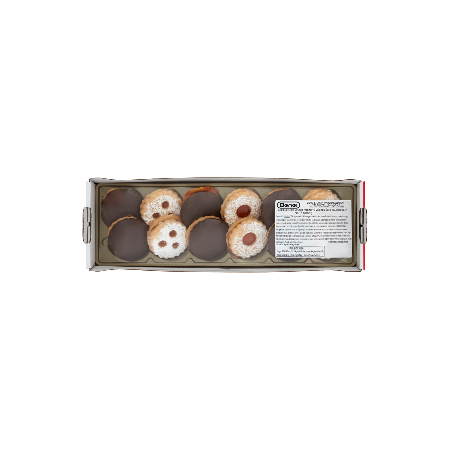 Benei kis isler, kis linzer koszorú vegyes édes teasütemény 230 g