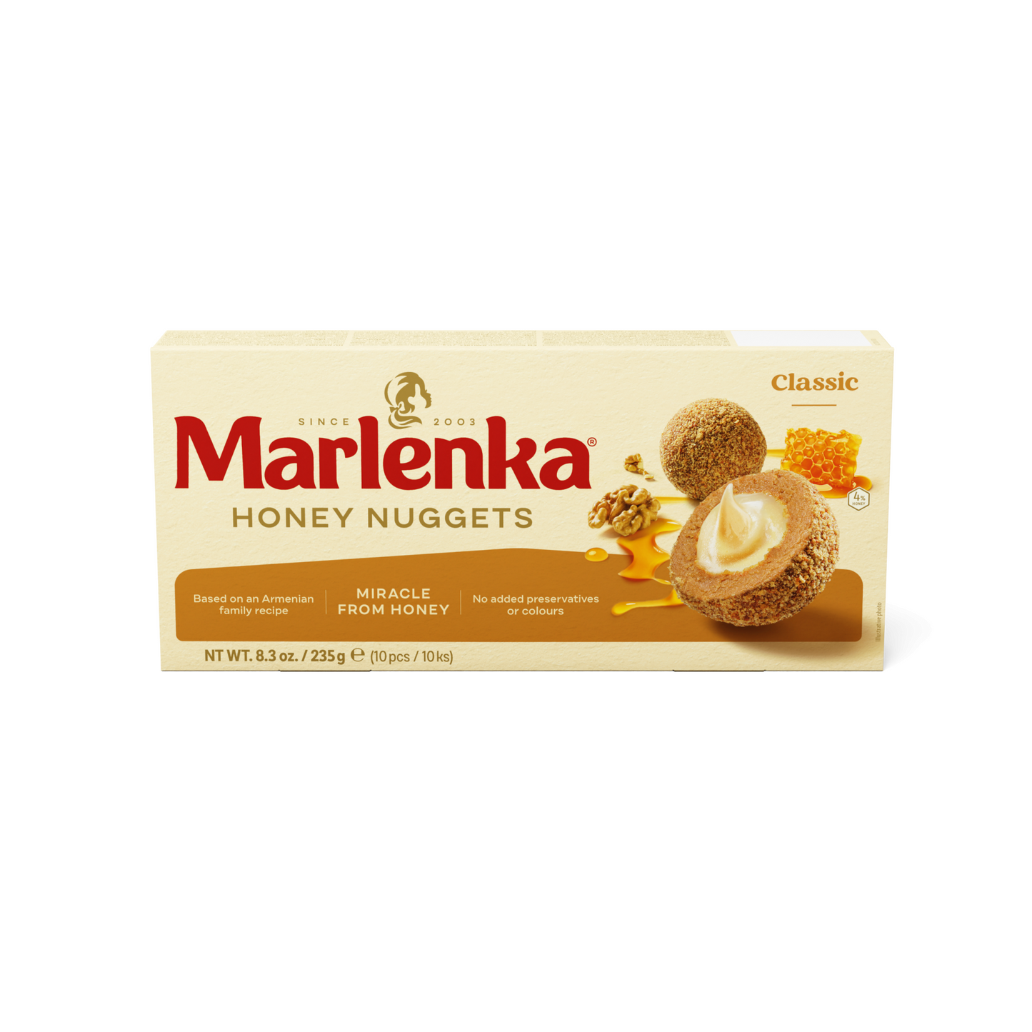Marlenka mézes golyó 10 db 235 g