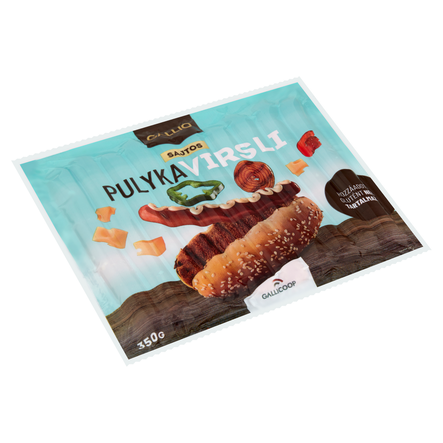 Gallio sajtos pulyka virsli 350 g