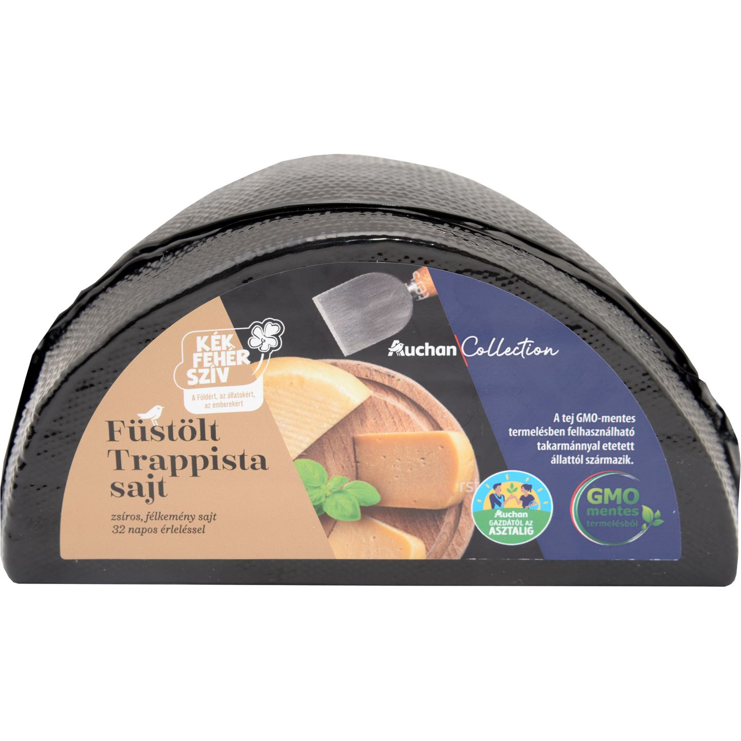 Auchan Collection Gazdától az asztalig füstölt felezett trapista sajt Ft/kg