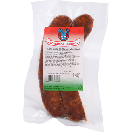 Bajomi csípős kolbász  bükkfa füstöléssel 250 g